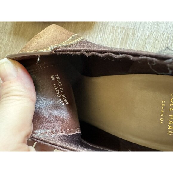 Cole Haan Womens Balthasar Wedge Ankle Boots Chestnut Leather Size 9 Rustic Boho - Picture 9 of 10